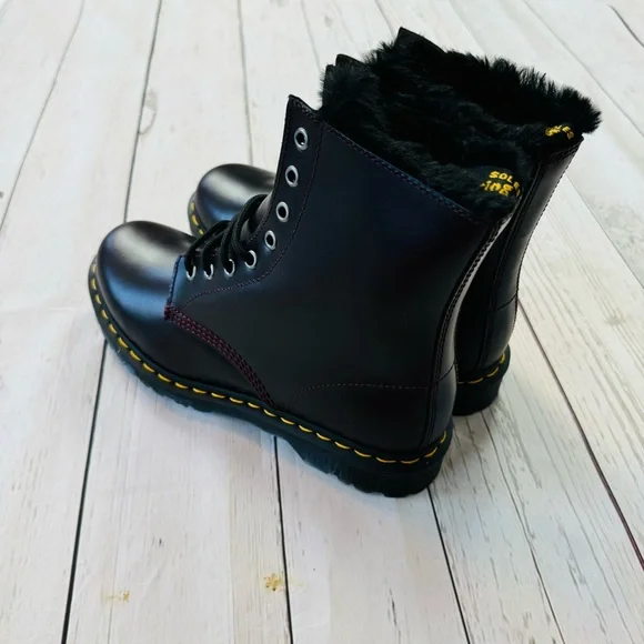 Dr Martens 1460 Serena Oxblood Blood Lace up Boots Size 9 - Picture 3 of 12